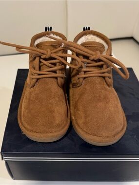 Nautica Kids Boot Sherpa Fur For Snow Winter-Warm Ankle Slipper Bootie Size 9